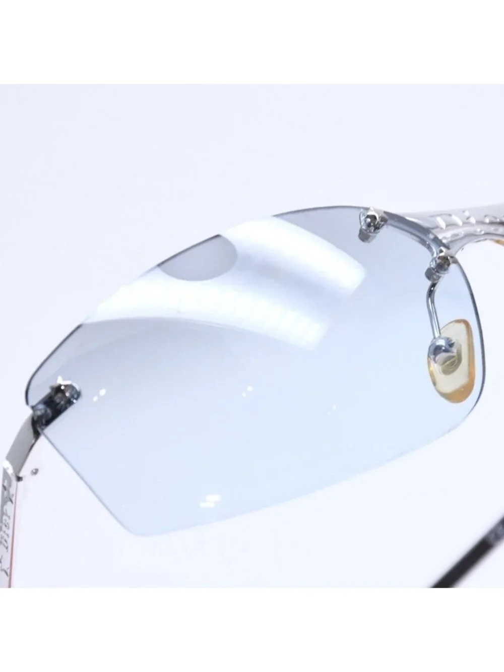 Dior Pop Rimless Sunglasses Gray Silver Eyewear